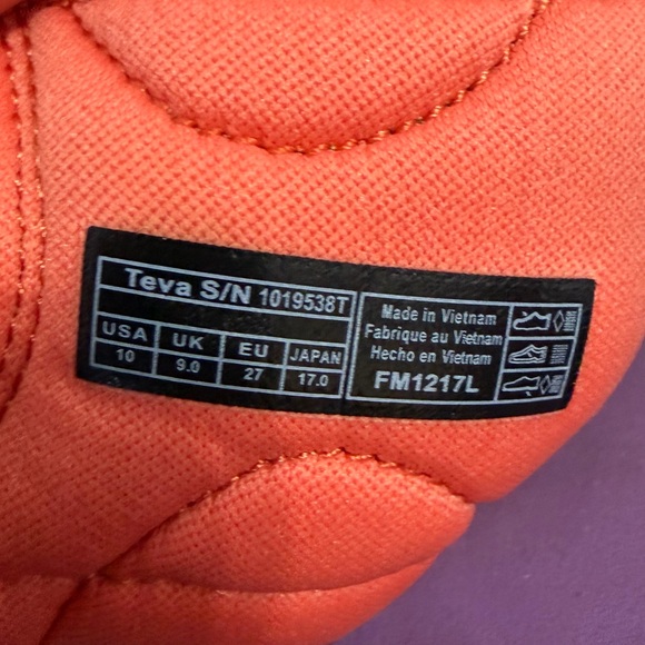 Teva Kids' Psyclone XLT Purple and Orange Sandal - Picture 2 of 5